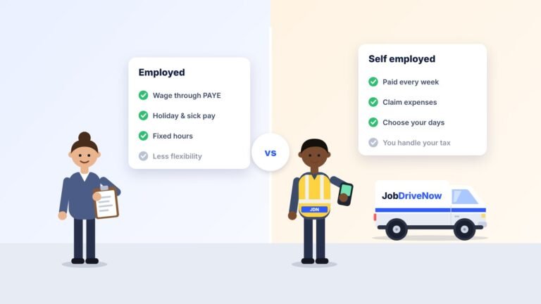 Self employed vs employed: what it means for delivery drivers